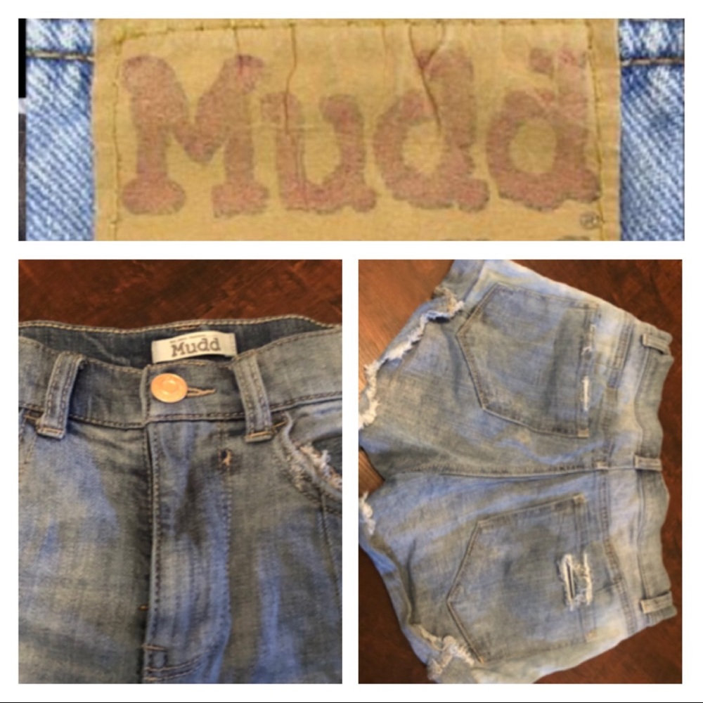 Mudd Jean Shorts Jr Sz 5 Distressed & Adorable🌞